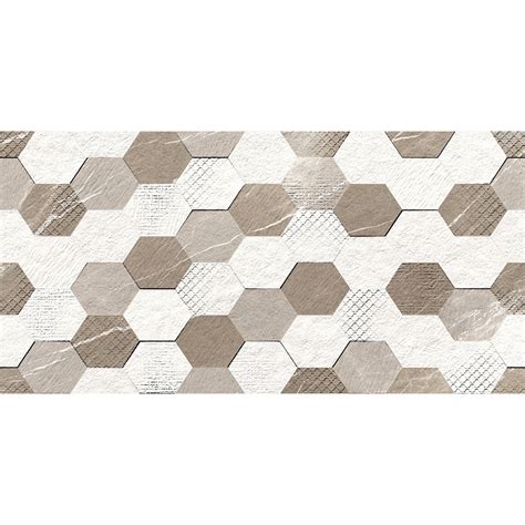 Hl D Ceramic Tile X Cm Honeycomb Patterned Tacc