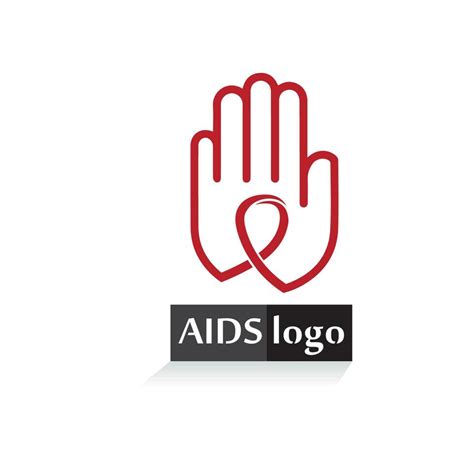 aids ribbon logo and world aids day vector design 24375617 Vector Art ...