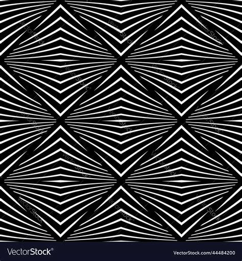 Abstract seamless black and white geometric Vector Image