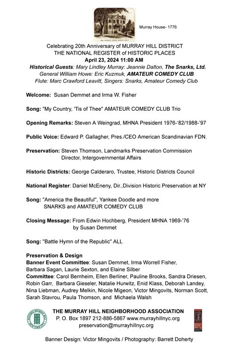 Preservation in Murray Hill – Murray Hill Neighborhood Association