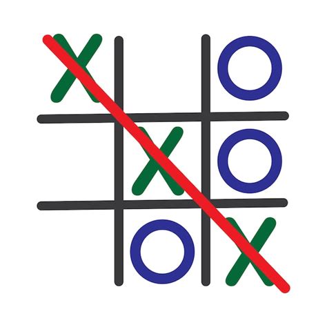 Tic Tac Toe Juego Vector Ilustraci N Icono Dise O De Plantilla Vector