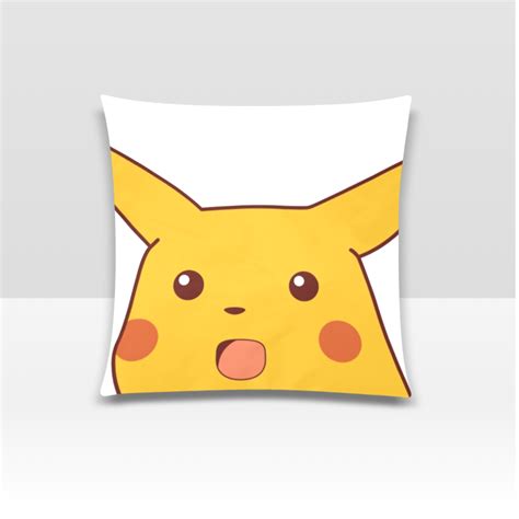 Surprised Pikachu Meme Pillow Case (2 Sided Print) | Inspire Uplift