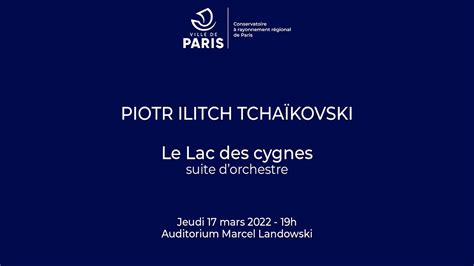 Piotr Ilitch Tcha Kovski Le Lac Des Cygnes Suite Dorchestre Youtube