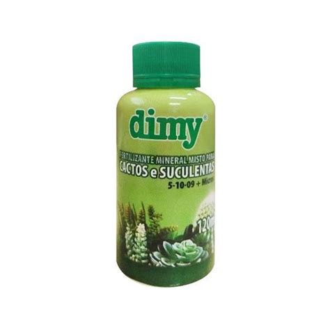 Fertilizante Cactos E Suculentas Concentrado Dimy 120ml Fertilizante