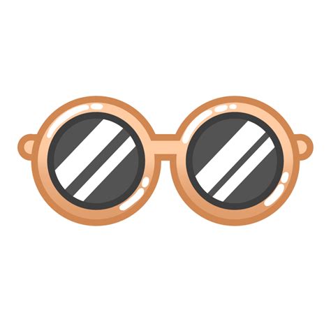 sunglasses icon, cartoon style, isolated on transparent background ...