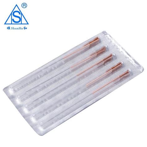 Disposable Sterile Copper Handle Acupuncture Needles With Tube Buy