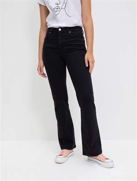 Myrunway Shop Re Black Kick Flare Denim Jeans For Women From