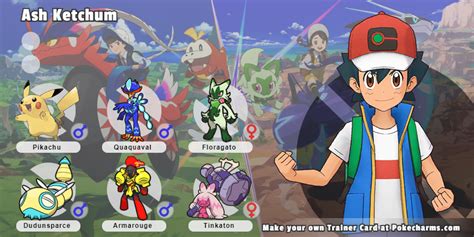 Ash Ketchum Gen 9 Pokemon Team By J9f4 On Deviantart