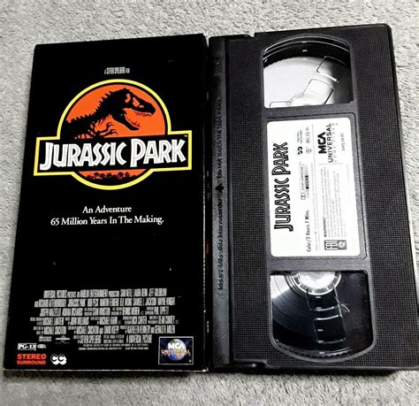 Jurassic Park Vintage Vhs Movie Steven Spielberg Etsy Vhs