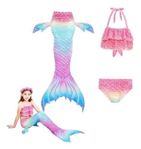 Bañador Sirenita Bikini Sirena Cola Niña Cuotas sin interés