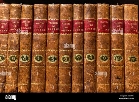 Old Vintage Library Shelves With Books Stock Photo Alamy