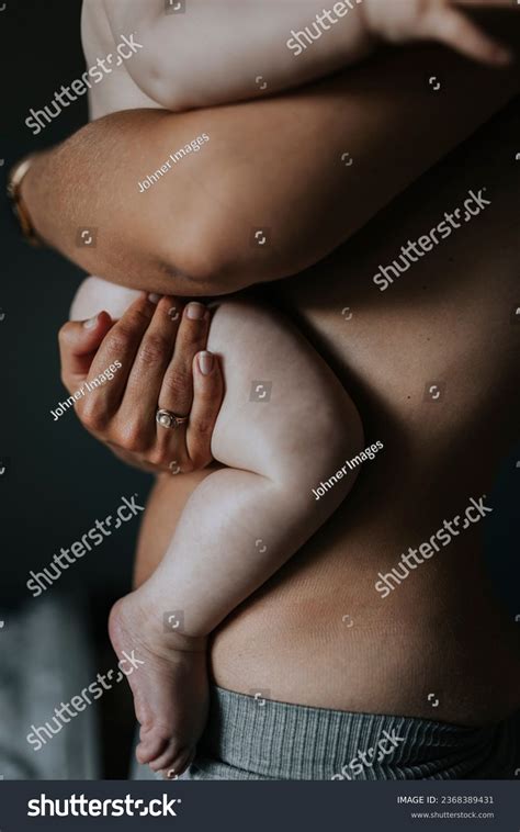 Shirtless Mother Holding Naked Baby Skin Stock Photo Shutterstock