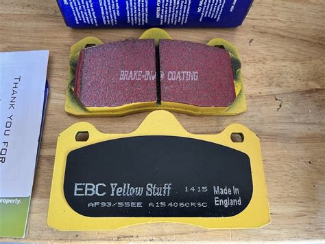 2 new EBC yellow pads for Evora NA or Evora S | The Lotus Cars Community