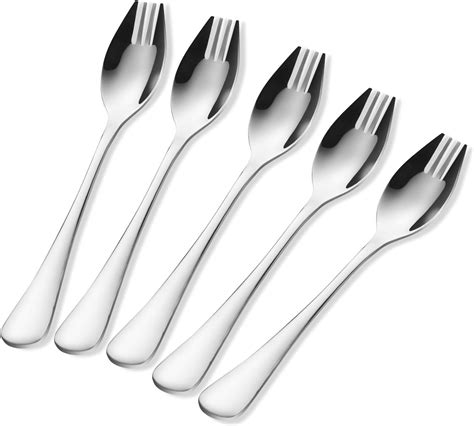 4 Pcs Long Handle And Heavy Duty Stainless Steel Forks Reuseable