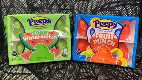 Sour Watermelon And Fruit Punch Peeps Candy Sourcandy Peeps Youtube