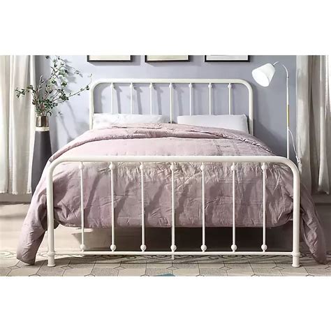 Metal Slat White Full Platform Bed Kirklands Home