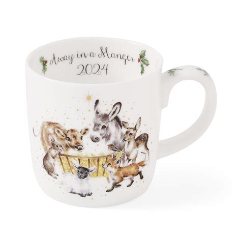 Wrendale Designs Annual Mug Away In A Manger