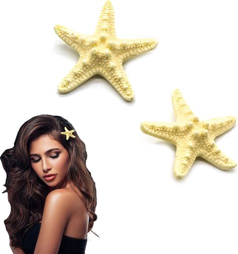 Amazon 8 Pcs Starfish Hair Clip Sea Shell Hair Clip Princess Hair