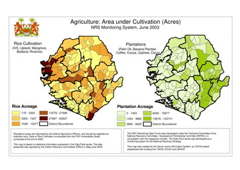 Sierra Leone: Agriculture - Area under cultivation - Sierra Leone ...