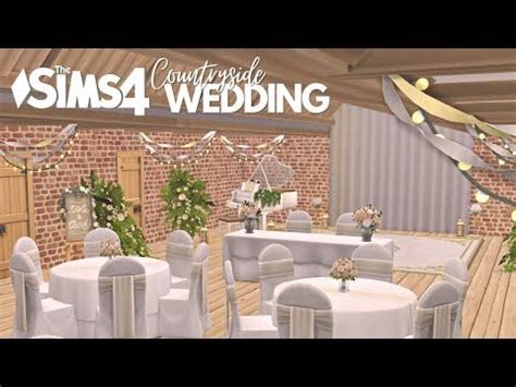 RURAL WEDDING VENUE No CC Sims 4 My Wedding Stories Speed Build