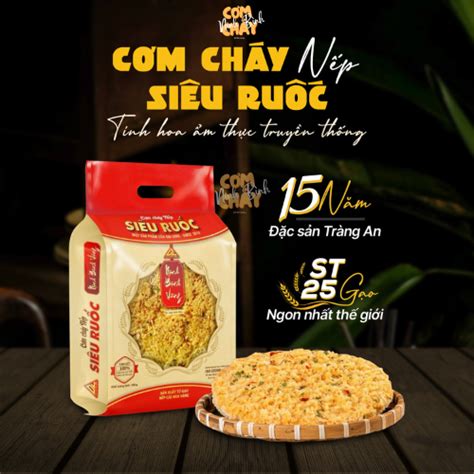 Ninh Binh Gold Meat Floss Super Sticky Rice Burnt With Trang An