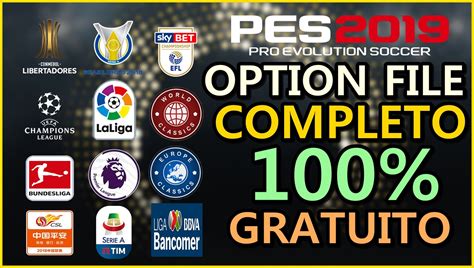 Pes V Cio Br Pes Option File Completo C Libertadores Liga