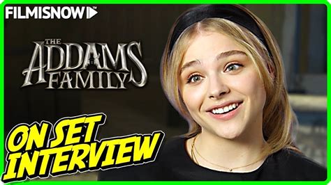 THE ADDAMS FAMILY | Chloë Grace Moretz "Wednesday Addams" On-studio ...