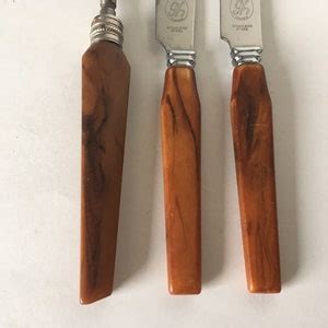 Vintage Glo Hill Of Canada S Carving Knives And Knife Sharpener