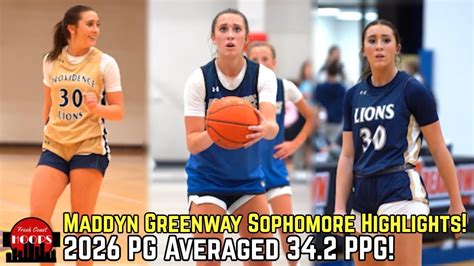 Maddyn Greenway Sophomore Highlights Averaged Points Per Game