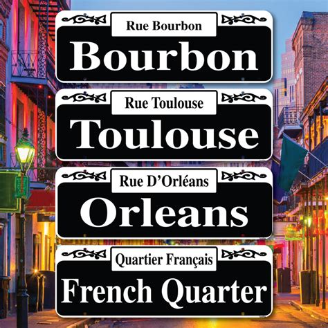 New Orleans French Quarter Street Signs - Home of Mardi Gras – Travelsigns