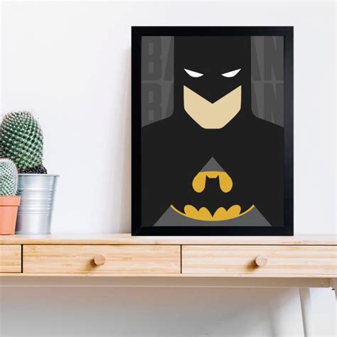 Quadro decorativo sala Super Herói Batman Elo7