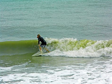 Surfing At Wabasso Photograph by D Hackett - Fine Art America