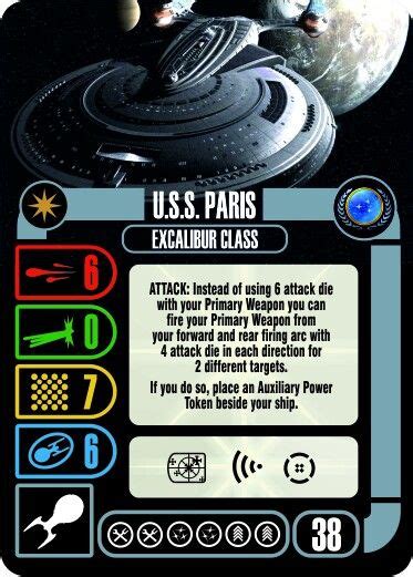 Uss Paris Excalibur Class Star Trek Starships Star Trek Universe Star Trek