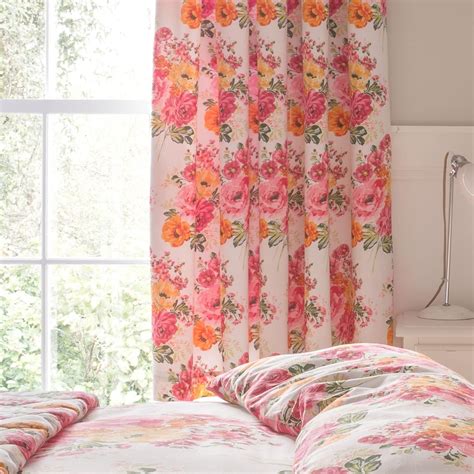 Catherine Lansfield Home Izzy Floral Pencil Pleat Lined