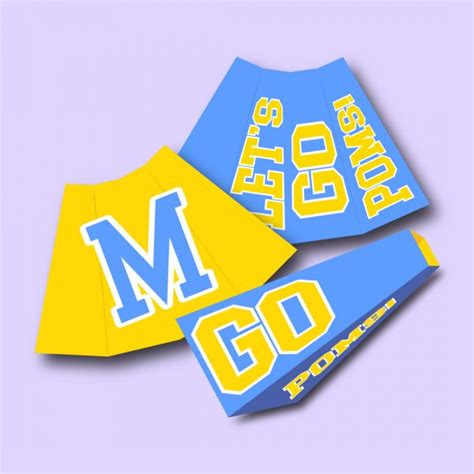 Custom Megaphone Sign Mighty Cheer Signs