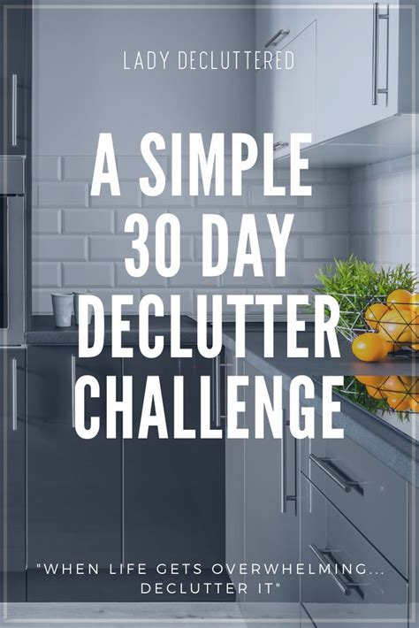 30 Day Declutter Challenge For Busy People Lady Decluttered Declutter Challenge Declutter