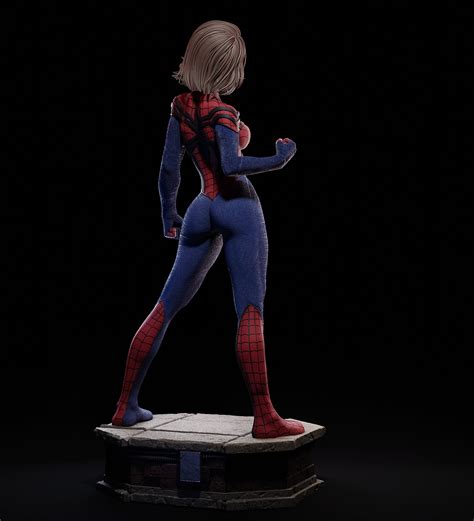 Spider Girl May Mayday Parker Sculpture By Sergio Khazov Rmarvel