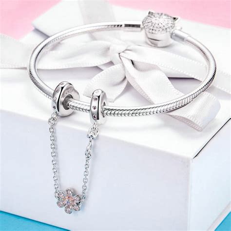 Zabezpieczenie Kwiatek Charms Do Pandora Moda Trusky