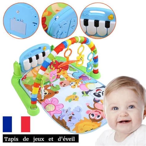 COC Tapis d Éveil Bébé de Play Piano Gym avec centre d activité