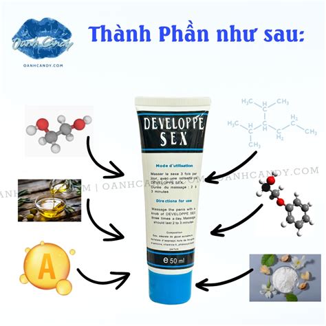 Gel DEVELOPPE SEX Tăng Kích Thước Dương Vật 50ml Oanh Candy
