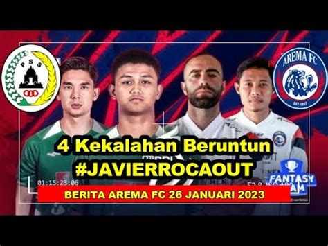 Arema FC Catat 4 Kekalahan Beruntun Setelah Tumbang Dari PSS Sleman 2 0