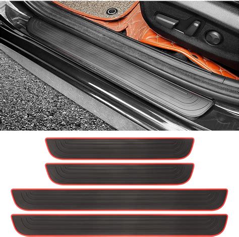 Amazon 4PCS Car Door Sill Protector Anti Scratch Rubber Car Door