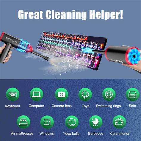 Getuscart Air Duster Compressed Vacuum Rpm Keyboard Cleaner