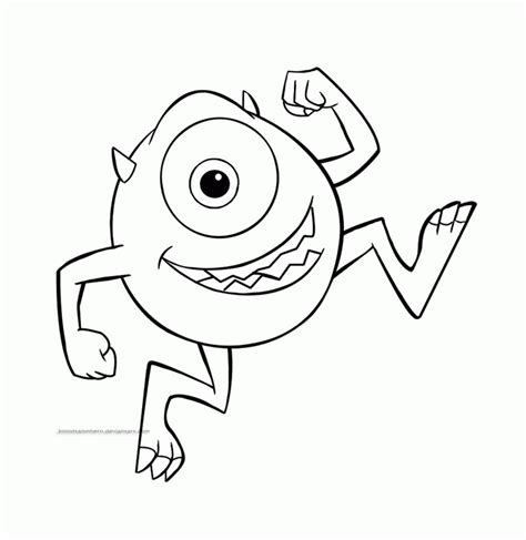 Baby Mike Wazowski Coloring Pages Coloring Home