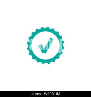 Blue Check Mark Icon Tick Symbol In Blue Color Vector Illustration