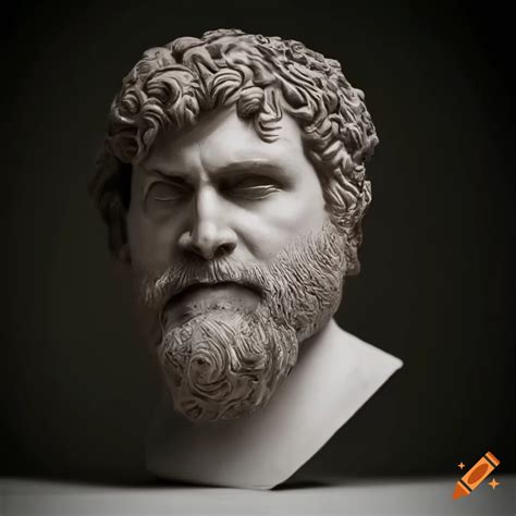 Ancient Greek Style Bust Of Zach Galifianakis