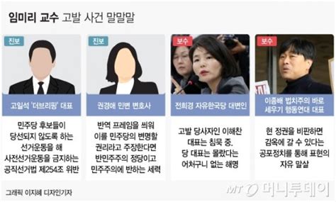 민주당의 임미리 교수 고발 두고 악화되는 여론출구는 머니투데이