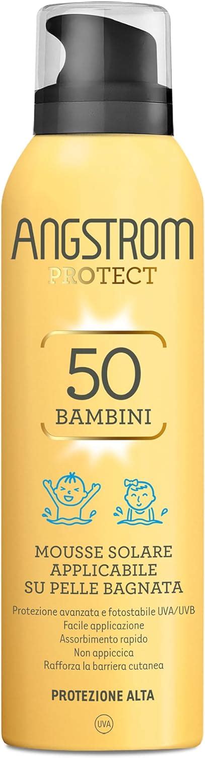 Angstrom Protect Crema Solare Mousse Per Bambini Protezione Solare Spf