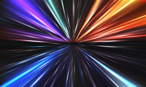 Abstract color light speed zoom fast night background vector 8555679 ...