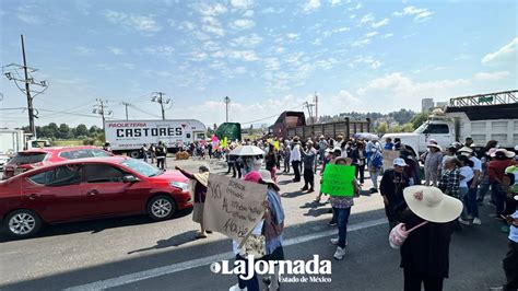 Ocoyoacac Habitantes bloquean la carretera México Toluca están